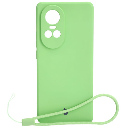 Etui Bizon Case Silicone Sq do Oppo Reno 10 5G, jasnozielone