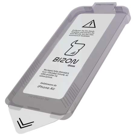 Szkło hartowane z ramką do łatwej aplikacji Bizon Glass Aplikator do iPhone Air, 2 sztuki