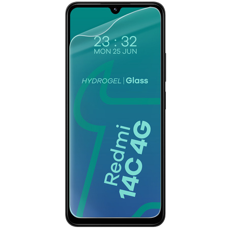 Folia hydrożelowa na ekran Bizon Glass Hydrogel Front do Xiaomi Redmi 14C 4G / POCO C75, 2 sztuki