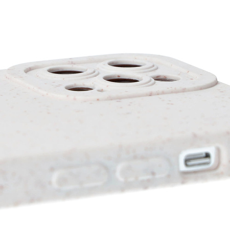 Ekologiczne etui Bizon Bio-Case do iPhone 12 Pro, ecru