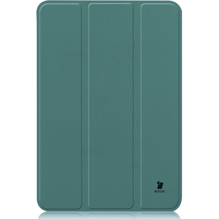 Etui Bizon Case Tab Croc do iPad Mini (A17 Pro) 2024 / iPad Mini 6 2021, ciemnozielone