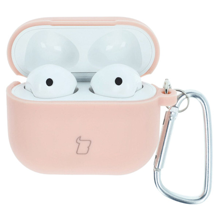 Etui Bizon Case Headphone Silicone do AirPods 3, jasnoróżowe
