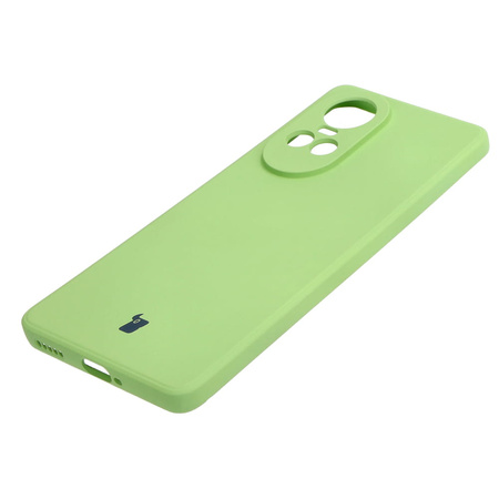 Etui Bizon Case Silicone Sq do Oppo Reno 10 Pro 5G, jasnozielone