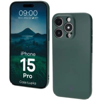 Etui Bizon Case Łupka do iPhone 15 Pro, zielone