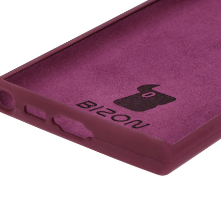 Silikonowe etui Bizon Soft Case do Galaxy S23 Ultra, ciemnofioletowe