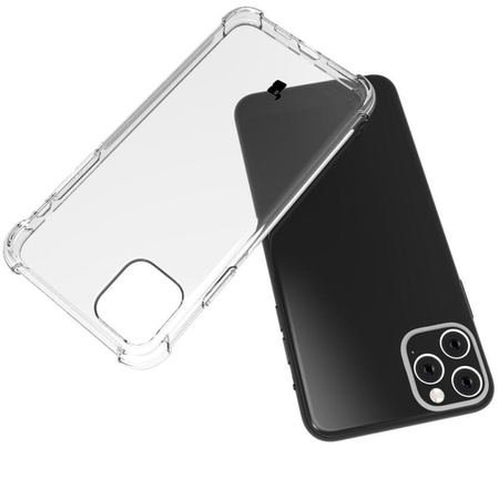 Etui + 2x szkło + obiektyw Bizon Case Clear Pack do iPhone 11 Pro Max, przezroczyste