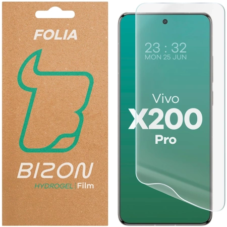 Folia hydrożelowa na ekran Bizon Glass Hydrogel Front do Vivo X200 Pro, 1 sztuka