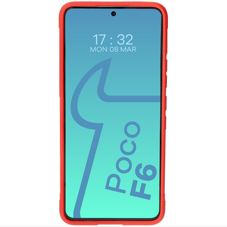 Pancerne etui Bizon Case Tur do Xiaomi Poco F6, czerwone