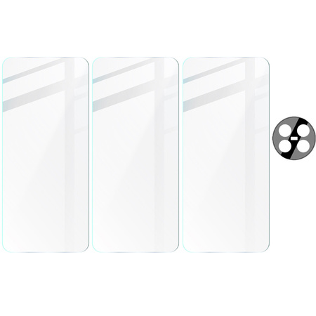3x Szkło + szybka na aparat BIZON Clear 2 Pack do Realme 12 / 12x