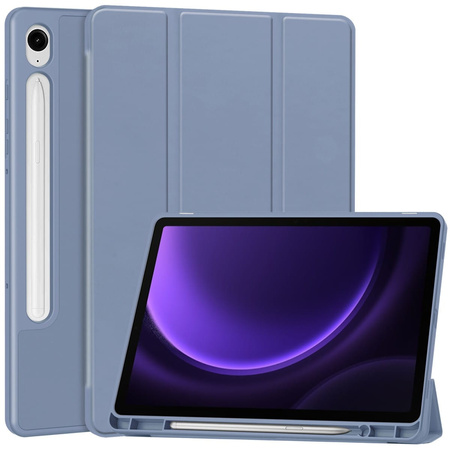 Etui Bizon Case Tab Lizard do Galaxy Tab S10 Lite / S10 FE / S9 / S9 FE, lawendowe