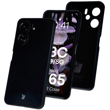 Silikonowe etui Bizon Soft Case do Xiaomi Redmi 13C 4G / Xiaomi Redmi 13C 5G / Xiaomi Poco C65, czarne