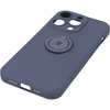 Etui Bizon Case Silicone Ring Sq do iPhone 14 Pro, szare