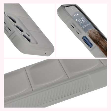 Pancerne etui Bizon Case Tur do Galaxy M35 5G, jasnoszare