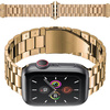 Pasek ze stali nierdzewnej Bizon Strap Watch Aura do Apple Watch 44/45/46/49 mm, różowozłoty
