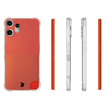 Elastyczne etui Bizon Case Salpa do Nothing CMF Phone 2 Pro, przezroczyste