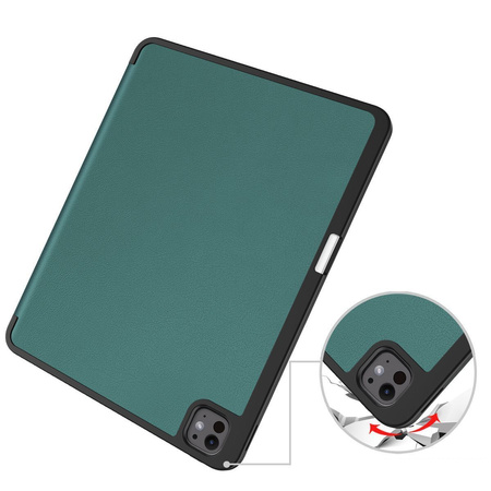 Etui Bizon Case Tab Lizard do iPad Pro 13" 7 gen. 2024, ciemnozielone