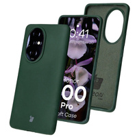 Silikonowe etui Bizon Soft Case do Honor 200 Pro, ciemnozielone