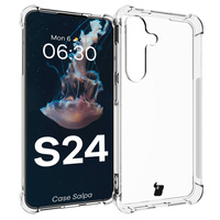 Elastyczne etui Bizon Case Salpa do Galaxy S24, przezroczyste