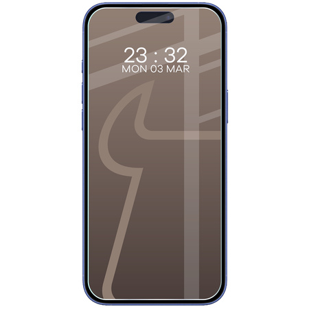 Elastyczne szkło hybrydowe Bizon Glass Mule do iPhone 16 Plus