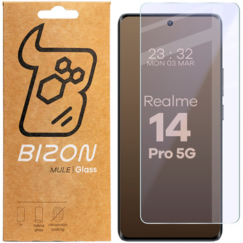 Elastyczne szkło hybrydowe Bizon Glass Mule do Realme 14 Pro 5G