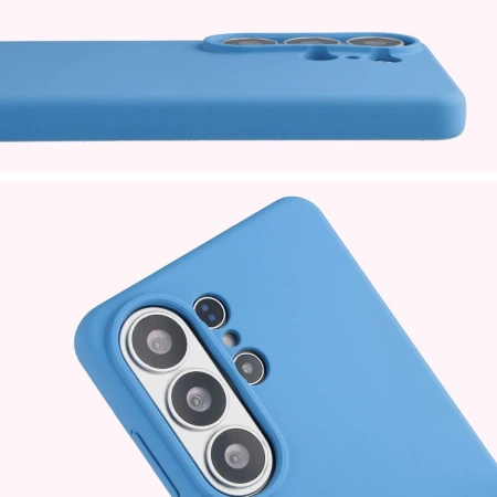 Silikonowe etui Bizon Soft Case do Galaxy S26 Ultra, niebieskie