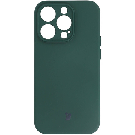 Etui Bizon Case Silicone do iPhone 14 Pro, ciemnozielone