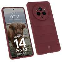 Pancerne etui Bizon Case Tur do Realme 14 Pro 5G, burgundowe