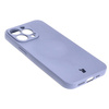 Etui silikonowe z pierścieniem magnetycznym Bizon Case Silicone Magnetic do iPhone 13 Pro, szare