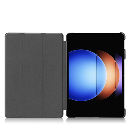 Etui Bizon Case Tab Croc do Xiaomi Pad 6S Pro, ciemnofioletowe