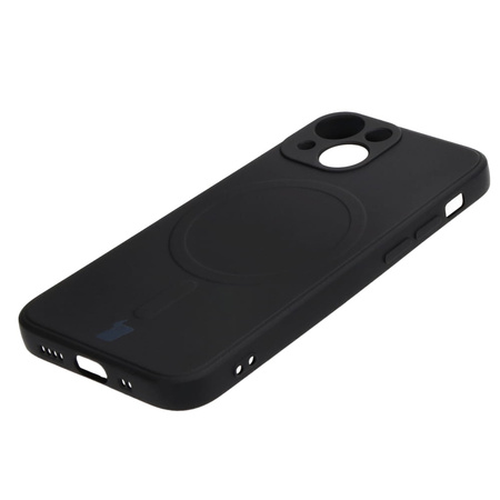 Etui Bizon Case Silicone Magnetic Sq do Apple iPhone 13 Mini, czarne