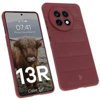 Pancerne etui Bizon Case Tur do OnePlus 13R, burgundowe