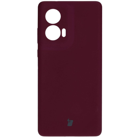 Silikonowe etui Bizon Soft Case do Motorola Edge 50 Fusion, ciemnofioletowe