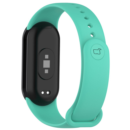 Pasek Bizon Strap Watch Dots do Xiaomi Mi Smart Band 8, ciemno-miętowy