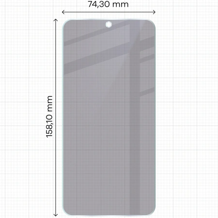 Prywatyzujące szkło hybrydowe Bizon Glass Mule Shadow do Galaxy A55 5G, matowe