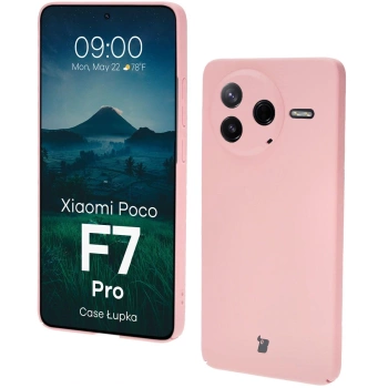 Etui Bizon Case Łupka do Xiaomi Poco F7 Pro, różowe