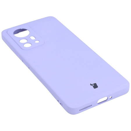 Etui Bizon Case Silicone do Xiaomi 12 Pro, jasnofioletowe