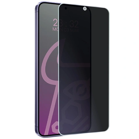 Prywatyzujące szkło hybrydowe Bizon Glass Mule Shadow do Galaxy S24 Plus, matowe