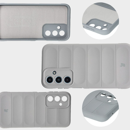 Pancerne etui Bizon Case Tur do Galaxy M35 5G, jasnoszare