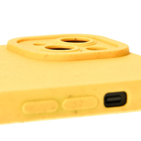 Ekologiczne etui Bizon Bio-Case do iPhone 14 Plus, żółte