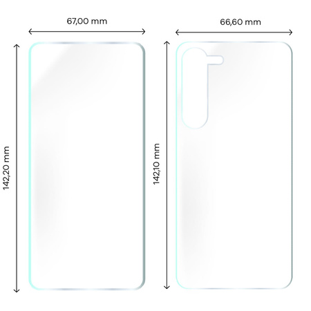 Folia hydrożelowa na tył i przód Bizon Glass Hydrogel, Galaxy S23