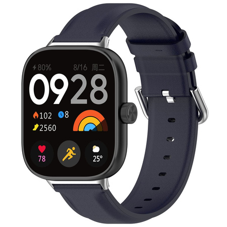 Pasek Bizon Strap Watch Casual do Redmi Watch 4 / Xiaomi Smart Band 9 Pro / 8 Pro, granatowy