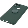 Etui Bizon Case Silicone Ring do Redmi A1, ciemnozielone