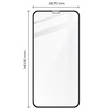 Szkło hartowane Bizon Glass Edge do iPhone 11 / XR, czarne