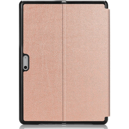 Etui Bizon Case Tab Croc do Microsoft Surface Pro 8, różowozłote