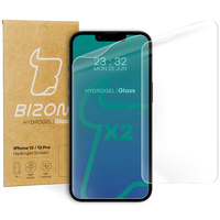 Folia hydrożelowa na ekran Bizon Glass Hydrogel, iPhone 13 / 13 Pro, 2 sztuki
