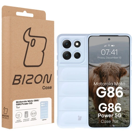 Pancerne etui Bizon Case Tur do Motorola Moto G86 5G / G86 Power 5G, jasnoniebieskie