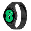 Pasek ze stali nierdzewnej Bizon Strap Watch Aura do Galaxy Watch FE/7/6/6 Classic/5/5 Pro/4/4 Classic, czarny
