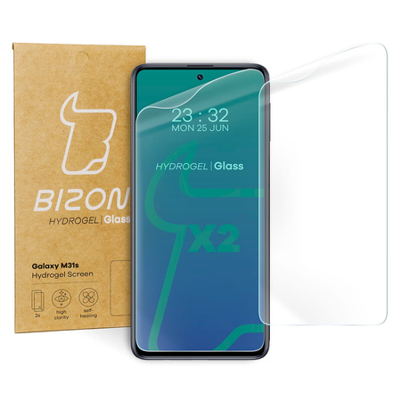 Folia hydrożelowa na ekran Bizon Glass Hydrogel, Galaxy M31s, 2 sztuki