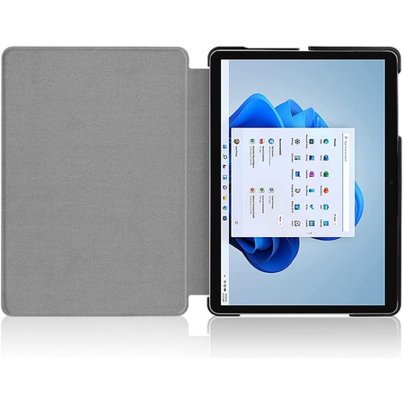 Etui Bizon Case Tab Croc do Microsoft Surface Go 3 / Go 2 / Go, granatowe