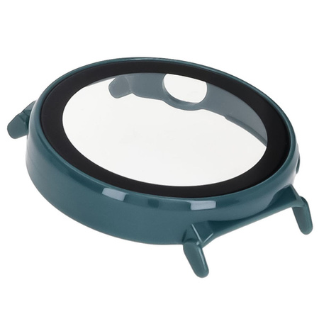 Etui ze szkłem do zegarka Bizon Case Watch Adamo do Huawei Watch GT 5 Pro 42 mm, zielone